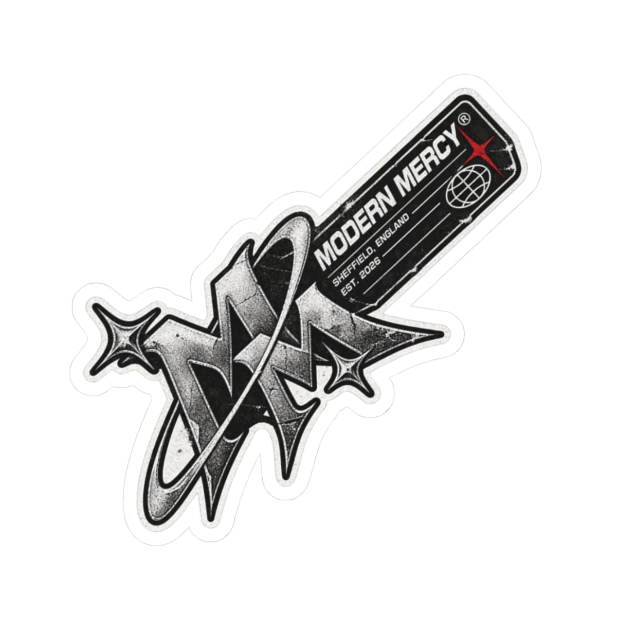 Modern Mercy NAMEPLATE Sticker