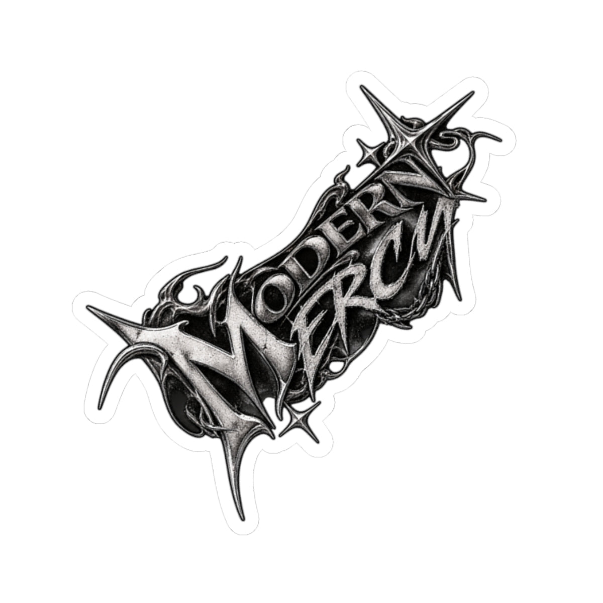 Modern Mercy METAL Logo Sticker